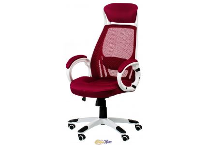 Офісне крісло Briz red/white