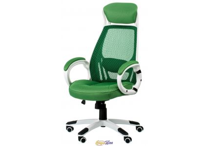Кресло офисное Briz green/white