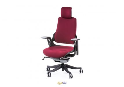 Крісло офісне Wau burgundy fabric