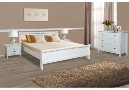 Ліжко Флора160 х 200 біле